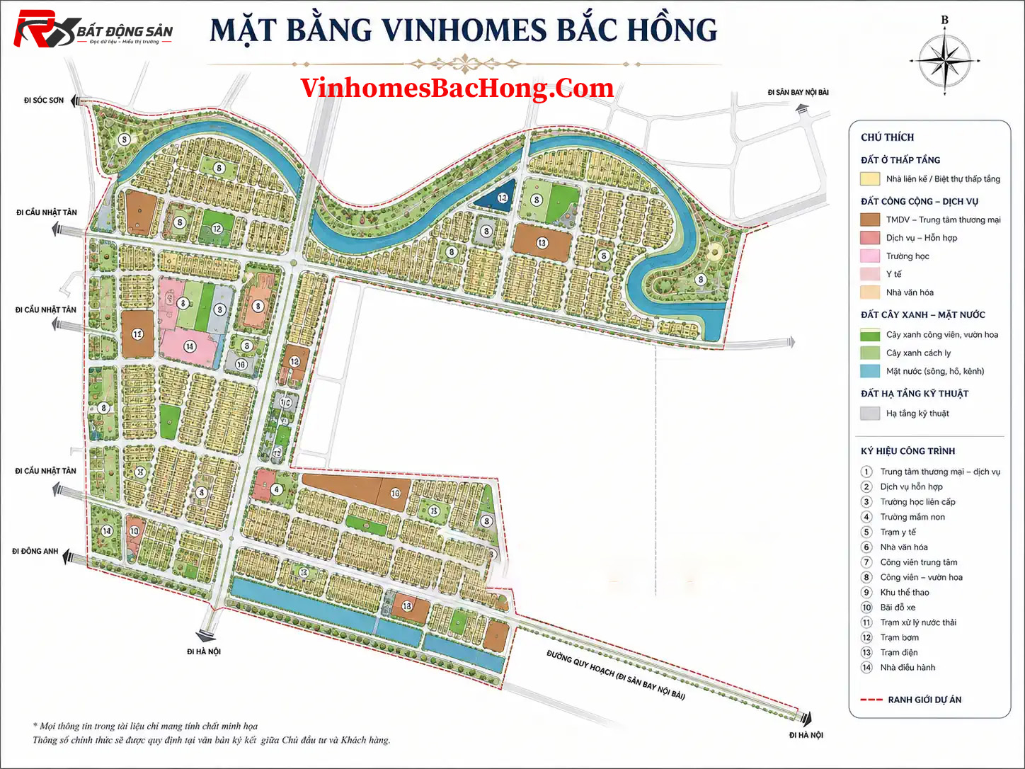 Mặt bằng Vinhomes Bắc Hồng