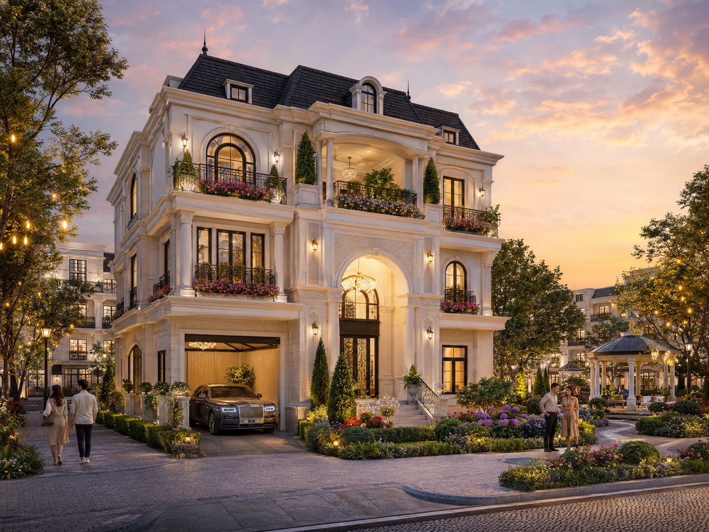 Thiết kế biệt thự đơn lập Vinhomes Bắc Hồng